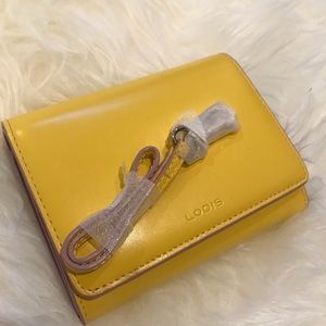 Lodis Wallet with Strap Lemon & Purple new $118